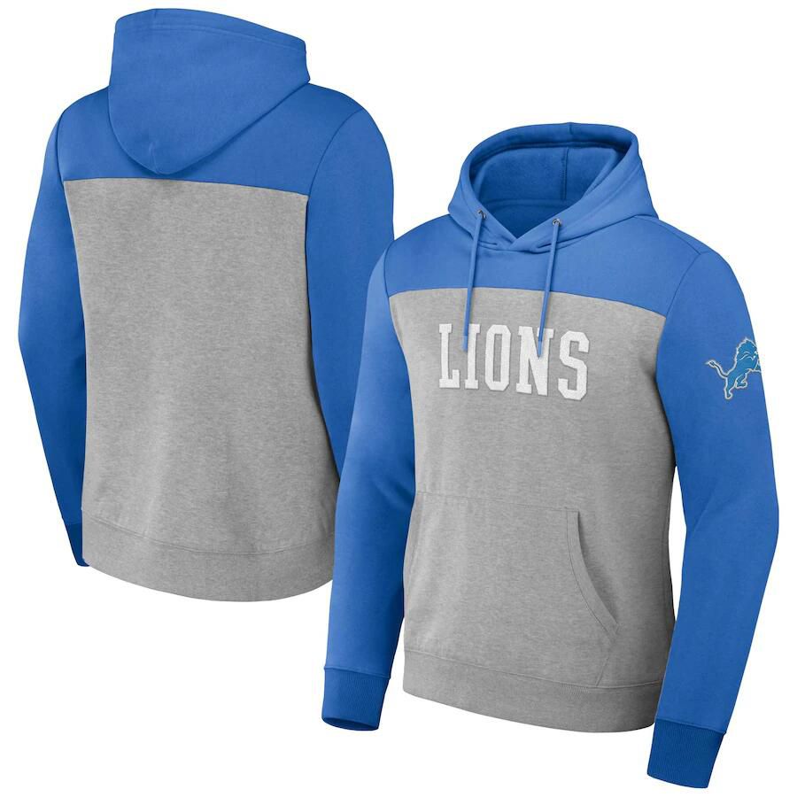 Men 2023 NFL Detroit Lions grey Sweatshirt style 1->detroit lions->NFL Jersey
